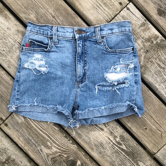 NYDJ Pants - NYDJ Distressed Denim Shorts